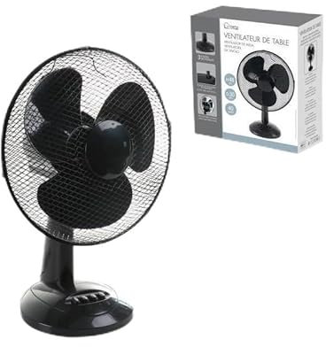 Urban Living Ventilateur De Table Noir - D 30 Cm