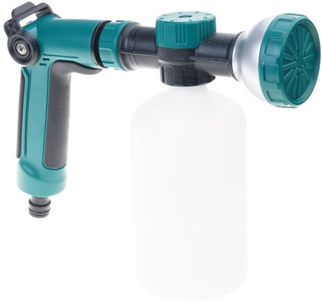 Pocoiau 1. Ugello multifunzionale in schiuma con bottiglia da 500 ml per irrigazione da giardino e irrigazione per animali domestici da giardino e irrigatore per tubo da giardino