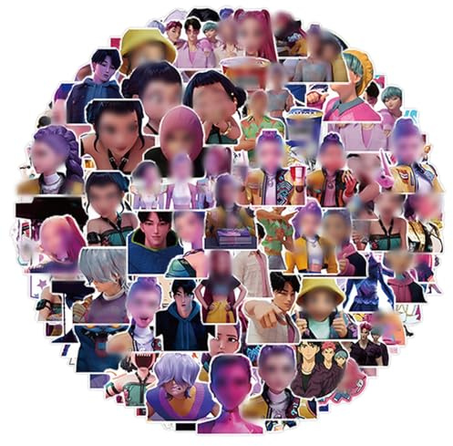 100 PCS Stickers, Stickers for Children Cool Stickers Vinyl Waterproof Aesthetically for Skateboard Guitar Laptops Scrapbook Phones Bike Suitcase for Teenagers Boys Girls Adults