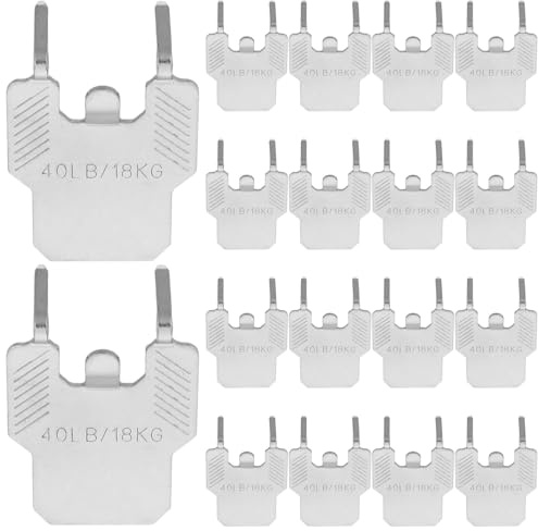 HAMPPLIES Ganci per Appendere Quadri in Cartongesso Artigli, Set da 20 Pezzi, Supporto Resistente Fino a 18 Kg, Ganci da Parete senza Chiodi per Cornici e Specchi, Adatti per Casa e