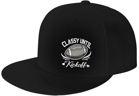 Boklok Classy Until Kickoff Unisex Classic Wide Brim Hat Great All-Day Sun Protection Black