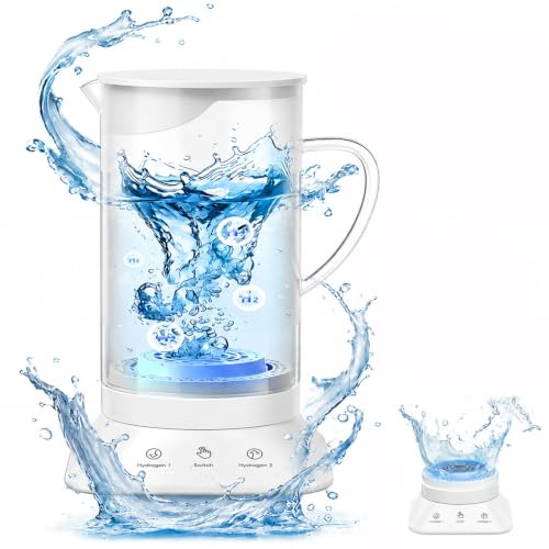 Hydrogen Water Bottle, 120ML Portable Hydrogen Water Generator Rechargeable Hydrogen Rich Water Glass Health Cup for Daily Office Home Travel Drinking