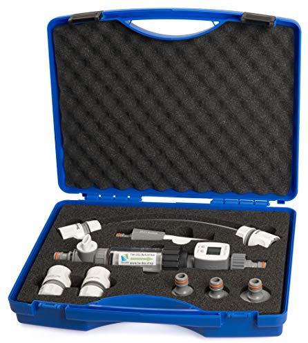 TW-DES Original Wasserkoffer mit Befüllfilter, Wasseruhr für Camping, Wohnmobil, Caravan, Wohnwagen, Boot, nur 960 Gramm