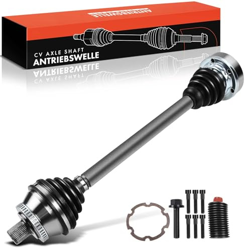Frankberg Antriebswelle Achswelle Schaltgetriebe Vorderachse Links Mit ABS-ring Kompatibel mit A4 8E2 8EC A4 Avant 8E5 8ED A4 Cabriolet 8H7 Replace# 8E0407271AB