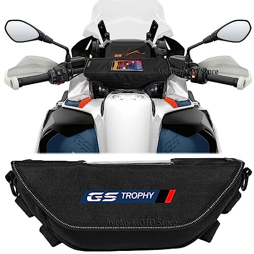 Generico Borsa da Manubrio per R1250GS Trophy Borsa da Navigazione per Volante da Moto, Borsa per Telefono Impermeabile Portatile (B)