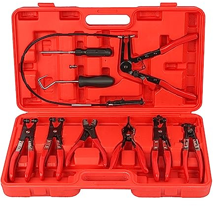 9Pcs Auto Schlauch Klemme Ring Zange Set Flexible Draht Kabel Typ Joint-Boot Schellen Entferner Öl Dichtung Schraubendreher Auto reparatur Werkzeuge