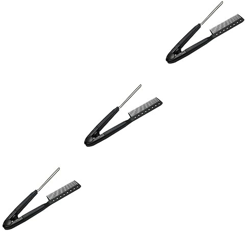 Beavorty 3pièces Brosse Lissante Pour Cheveux Outil De Coiffure Chauffant Léger Et Portable Pour Usage Familial Et Voyage