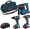 Bosch Professional 18V System Combo Kit: Bohrschrauber GSR 18V-55 + Drehschlagschrauber GDX 18V-200 + Bohrhammer GBH 18V-22 (inkl. 3x 4.0Ah ProCORE Akku, Ladegerät GAL 1880 CV, Werkzeugtasche)