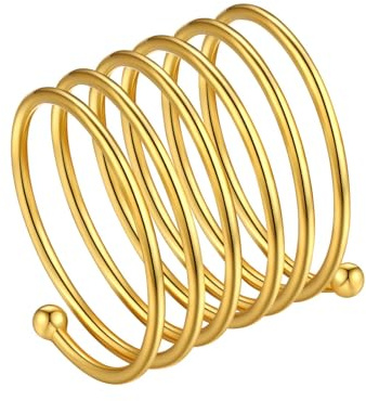 FindChic Vollfinger Ring Silber 925 Damen Statement Ring 18K vergoldet/platiniert Moderschmuck Accessoire für Geburtstag Valentinstag