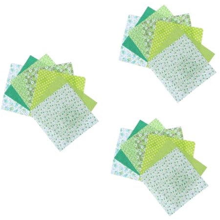 HOODANCOS 21stücke Baumwollstoff Grün Vorgefertigte Patchwork Quadrate Für Nähprojekte Quilten Und Bastelarbeiten Baumwolle Für Kreative Handarbeiten