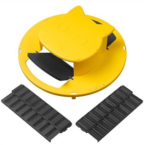 ieron Musfälla Hinklock Flip Lock Automatisk återställning Musfälla för inomhus- och utomhusbruk Kompatibel med standardhinkar på 5 gallon för effektiv mösskontroll