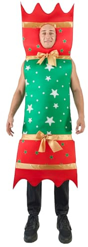 EraSpooky Erwachsener Cracker Kostüm Weihnachten Kostüm Kleid Neuheit Weihnachten Cracker Lustiges Kleid