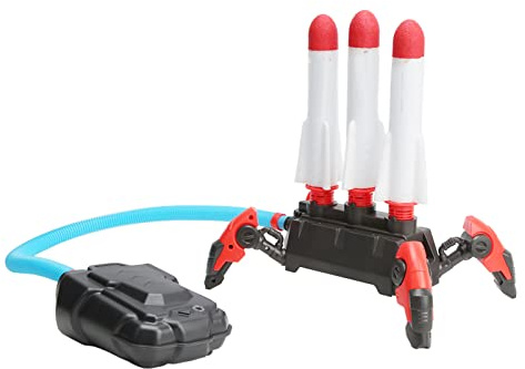 Generic Jouet de Fusée D 'extérieur, Lance-roquettes en Plastique Portable pour Jardiner Les Enfants de Plus de 6 Ans