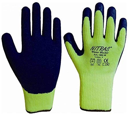 Nitras 1603W Winter Blocker Winterhandschuhe Arbeitshandschuhe - verschiedene Größen - Set 72 Paar, Größe:10 (XL)