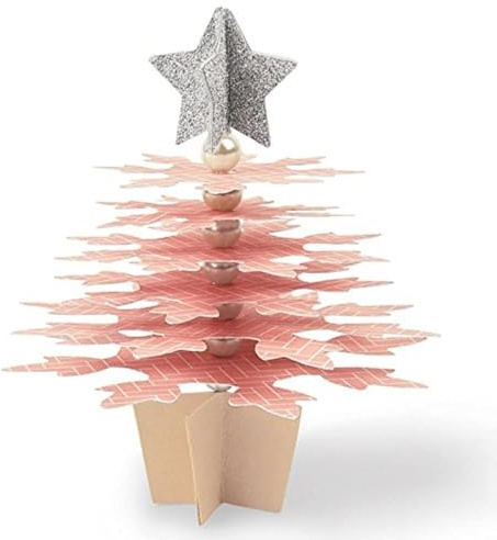 Sizzix Bigz Schneeflocken Weihnachtsbaum Stanzform mit Stahllineal für Festliche Dekoration & Dicke Materialien, eine Größe