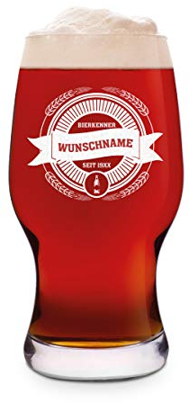 Leonardo Craft Beer Glas 0,5 L Bierglas Gravur individuell Geschenk - Bierkenner