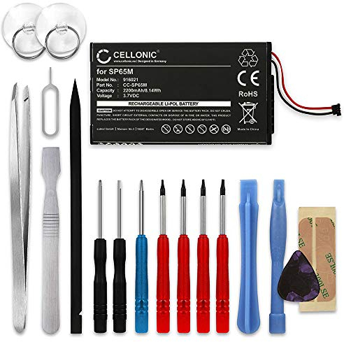 CELLONIC, Battery for Game console compatible with Sony PS Vita (PCH-1000 / PCH-1004) (3.7V, 2200mAh) + Tool set