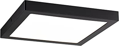 Paulmann 70985 LED Panel Abia eckig 300x300mm 2700K Schwarz matt incl. 1x22 Watt Lichtpanel Kunststoff