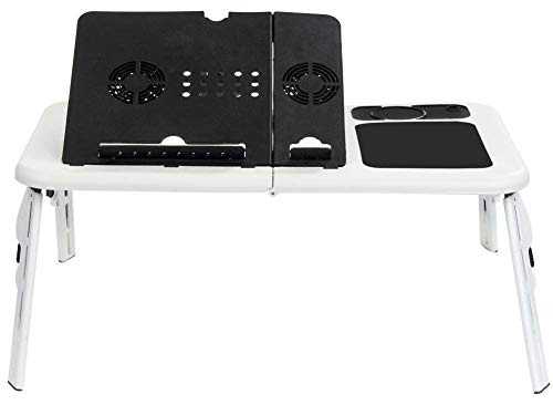 LEOFLA Tavolino Per Pc Supporto Pieghevole Notebook Computer Tablet Tavolo Con Ventole