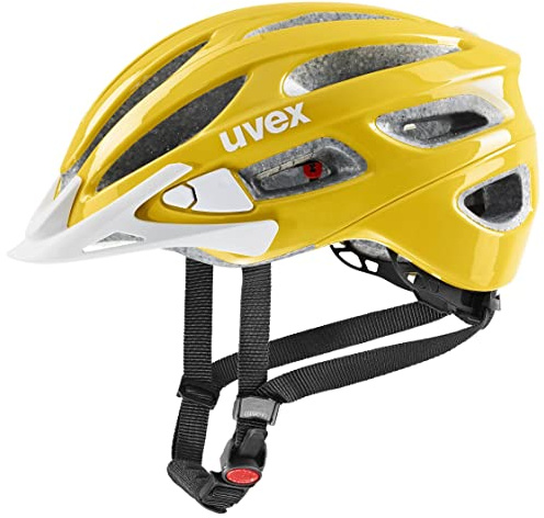 uvex True Damen-Fahrradhelm, sunbee-White, 52-55 cm | individuelle Größenanpassung - erweiterbar mit LED-Licht