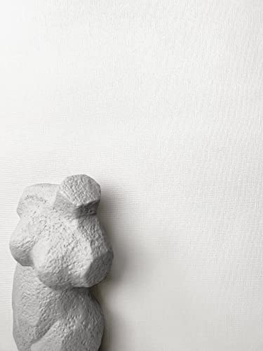 NEWROOM carta da parati Crema Tinta Unita Tessuto non Tessuto - Uni Bianchi Beige Struttura Tessile