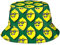 XVBCDFG Chapeau bob Smile pour fruits et légumes - Chapeau de pêcheur - Chapeau de plage - Chapeau de soleil - Chapeau d'extérieur pour homme et femme, Citron avec verres, taille unique
