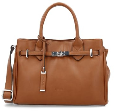 Picard Damen Shopper New York Cognac | Handtasche Damen Braun aus hochwertigem Synthetik Material mit Reißverschluss | elegante Schultertasche mit abnehmbarem Gurt | ideal für Business, Alltag