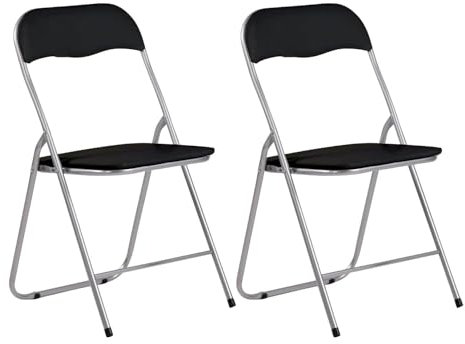 Confezione da 2 sedie pieghevoli imbottite Basic 44 x 46 x 79 cm 7house