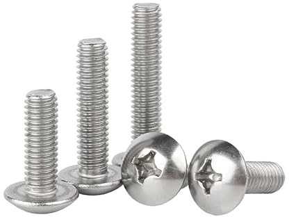 MOOPW Kreuz Champignon Runder Kopf Bolzen Edelstahl 304 Flachrundbolzen | Maschine Schrauben Befestigungen M4 x 16mm 20 Pcs
