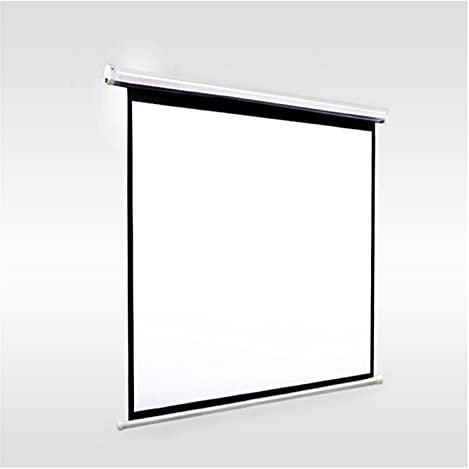 ZHCHAO 100 Inch 16:9 Electric Projector Screen With Remote Control Motorized Projection Curtain For Home Cinema Business School