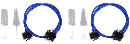 VENEKA Das 6-Teilige Set für Die Trompete Posaune Messing Blas Düsen Reiniger Ventil Bürsten Stange Musik Instrument Zubehör