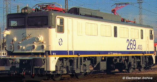 Arnold HN2592 RENFE Elektrolokomotive 269.400 Talgo 200 mit gelbem Streifen-Lackierung ep V Loco - elektrisch