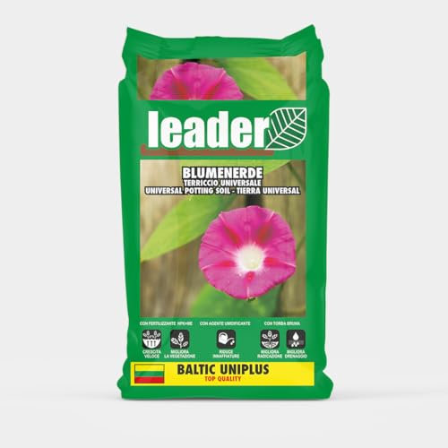 LEADER, Terriccio Universale Baltic Uniplus, Per Semina, Coltivazione, Invasature e Giardinaggio, Adatto a Piantine da Fiore e Ortaggi, Miglior Vegetazione, Radicazione e Drenaggio, Sacchetto da 10L