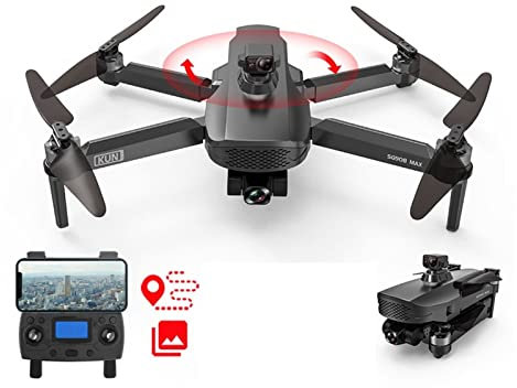 Msuiiixcccc SG908 Max / SG908 Pro 4K Drone Caméra Professionnel avec WiFi 3KM GPS 3- Gimbal Évitement d’Obstacles RC Quadricoptère Dron (Couleur : 908 Pro 2B Sac)