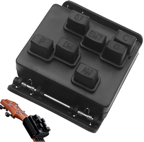 Prensador de acordes para guitarra,Prensador de acordes de guitarra | Ayuda para ukelele de acordes de fácil prensa, entrenador de acordes