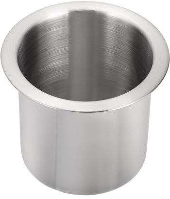 QUARKZMAN 304 - Portabicchieri in acciaio inox, 3,43 x 4,13