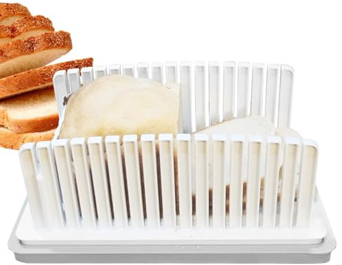 Baking Toast Splicer, Homemade Bread Cutter, Sandwich Cutting Tool with Adjustable Thickness Cutting Guide for Sandwiches, Cheese, Ham, or Meats, 1 Piece