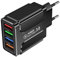 Caricabatterie Da Viaggio Caricabatterie Rapido Per Cellulare Colorato Con 4 Porte USB Adattatore Per Presa Di Corrente, Blocco Di Ricarica Per Più Stazioni, Tablet, Telefono