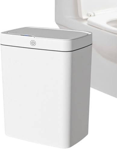 Fyrdyn Poubelle Automatique | Corbeille Électrique Salle De Bain - Corbeille 18L Étanche À Fermeture Automatique Pour Buanderie, Pièce, Séjour Et Dortoir