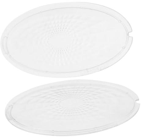 ORFOFE Range Hood Light Lens Covers and Lampshades, Universal Kitchen Cooker Hood Replacement Parts, Indoor Protective Light Cover Plate, Set