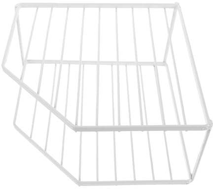 HIAKDOFT Estante Organizador de Esquina para Cocina Doble Capa Reforzada de 12 CM de Alto Soporte Metálico para Ollas y Sartenes Almacenamiento Práctico para Armarios y Encimeras