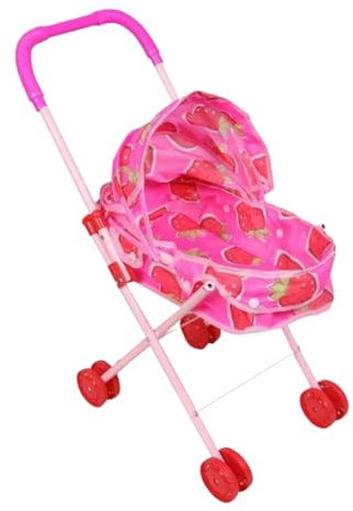 Puppenbuggy Für Kinder - Klappbarer Puppenwagen Spielzeug Mit Schirm Für Puppen & Stofftiere | Mädchen Puppen Kinderwagen Rollenspiel Zubehör Für Zuhause Ostern Neujahr Weihnachten Urlaub