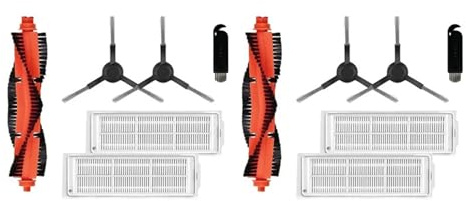 PNESHGTT 2 Set Compatible With Xiaomi Mi Robot Vacuum-Mop Pro STYTJ02YM XMSTJQR2S Spare Parts Accessories Main Side Brush Hepa Filter
