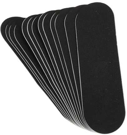 PERSELOSO Cinta de Agarre Antideslizante para Patineta de Dedo, 10 Piezas Espuma Negra 31x96 Mm, Pegatinas para Diapasón, Accesorio para Fingerboards y Monopatines Pequeños, Adecuado