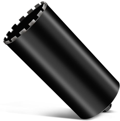 Kernbohrer Ø200mm 1 ¼'' Diamantbohrkrone für Beton Mauerwerk Stein Ziegel | L 460mm, 2200 U/m, Diamant Bohrkrone Dosensenker Kernbohrkrone Nass-/Trockenbohrer Lochsäge Fliesenbohrer