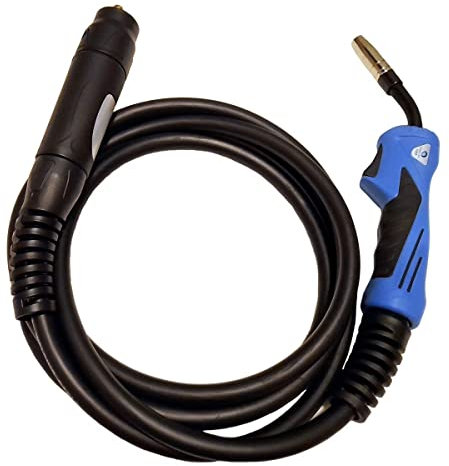 15AK MB15 MIG Welding Torch Lance FIT Gas GASLESS 4M Cable w/Tips (Torch + 0.8mm Tips)