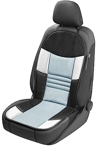 Auto Sitzauflage, Autositzschoner Hunt, PKW Sitzschoner silber schwarz, atmungsaktiv 11665