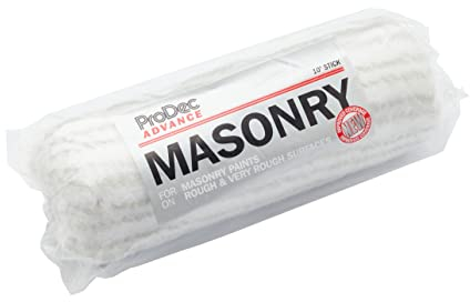 ProDec Advance Rouleau professionnel 250 mm poils longs, noyau rembourré ultra résistant, pour couverture rapide avec peintures de maçonnerie lisses et texturées sur murs extérieurs,