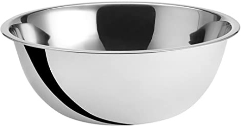 U HOME Stainless Steel Deep Mixing Bowl, Salad Bowl, Kitchen Metal Bowls for Baking & Marinating, Dishwasher Safe, Bowls for Baking. (24cm)