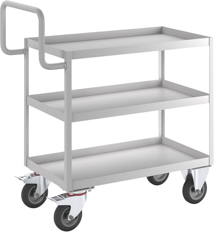 eurokraft | pro | ESD-Montagehilfswagen | ESD-Ausführung | 3 Etagen